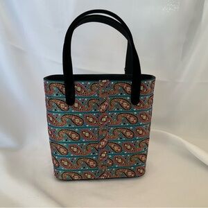 Stuart Weitzman velvet paisley tote